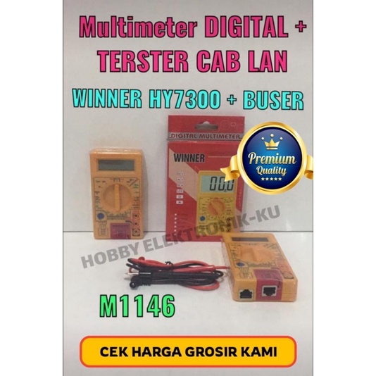 MULTIMETER DIGITAL WINNER HY7300 + BUZER