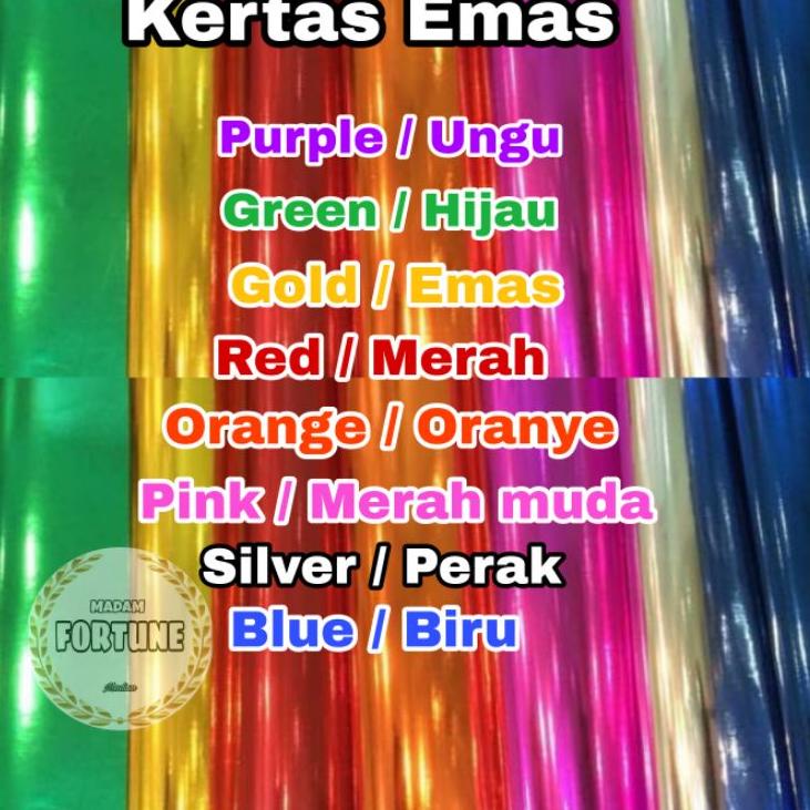 

Grosir N7FNY 10 PCS Kertas emas kertas hias kertas metalik prakarya 96 Promo