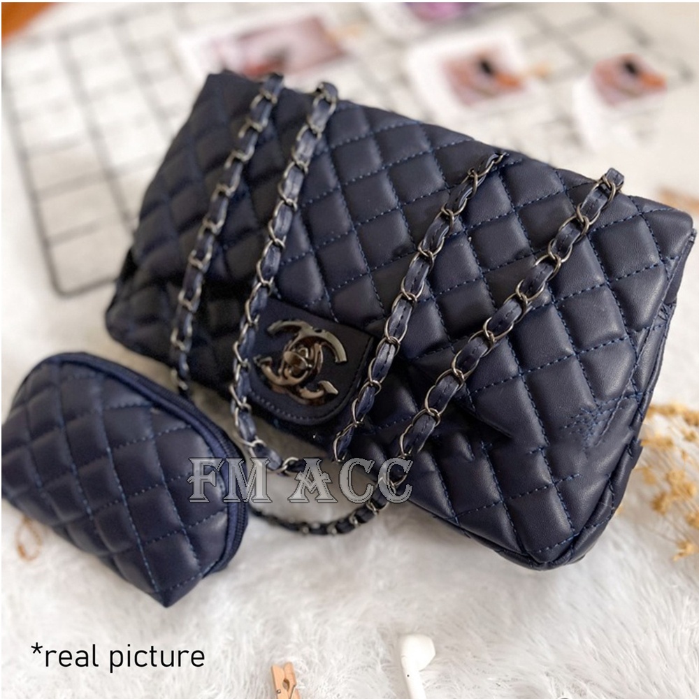 Tas Slempang Wanita Terbaru Korean Style scarlet bordir V behel warna terbaru Gratis Dompet kualitas bahan import terbaik /Tas cewek/ Tas Viral /Tas Wanita