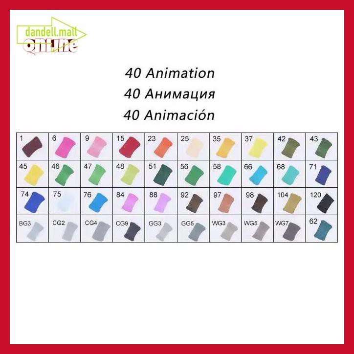 

U8Tyrt67- Touchfive Spidol Twinmarker White 40Pcs /40 Warna/40 Colour Touchfive E3Yrf797-