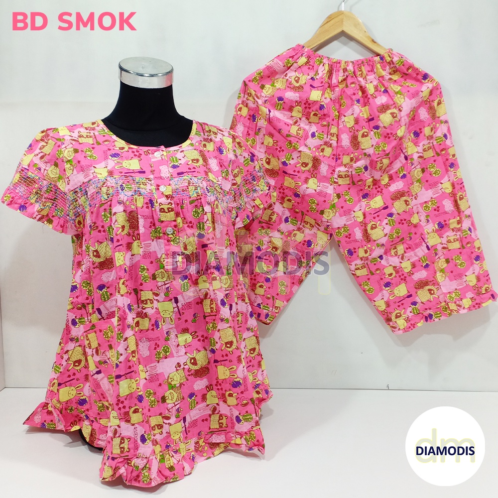 Baju Tidur Wanita Dewasa Baju Tidur Merlin Piyama Wanita Pendek 3 4 Bd Smoke 06 Shopee Indonesia