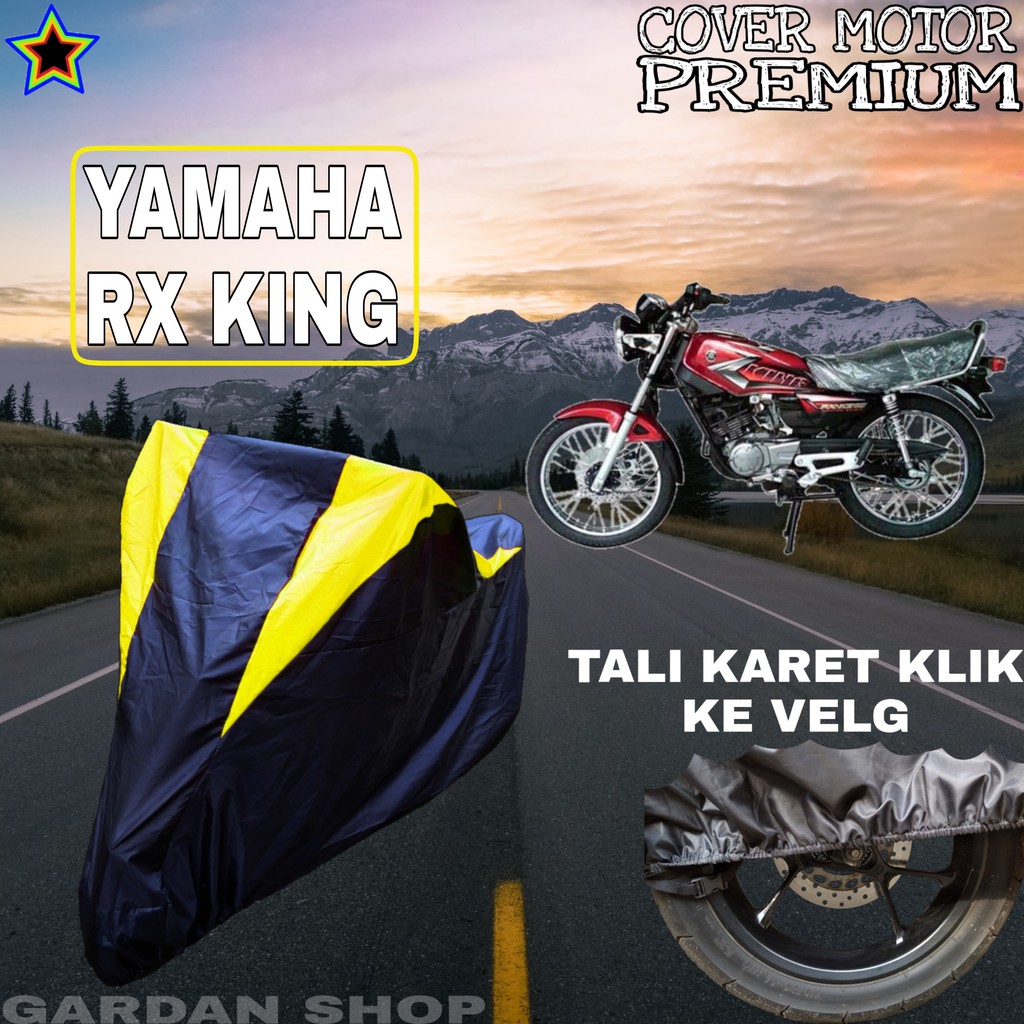 Sarung Motor YAMAHA RX KING Hitam Kuning Penutup Pelindung Motor Yamaha Rx King PREMIUM