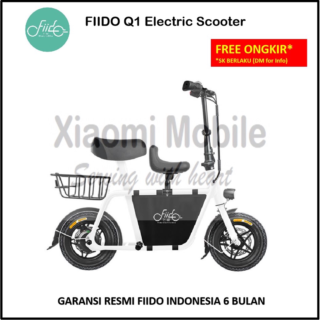 Fiido Q1 Electric Scooter Sepeda Listrik 36V 250W 10.4Ah Garansi Resmi