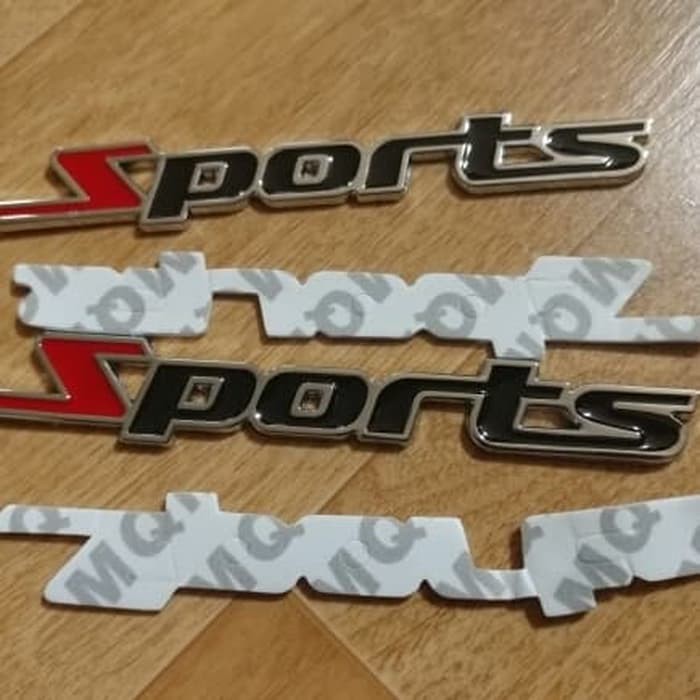 Logo Emblem Mobil Motor Sports 3D Logam Tempel Murah Aksesoris Variasi