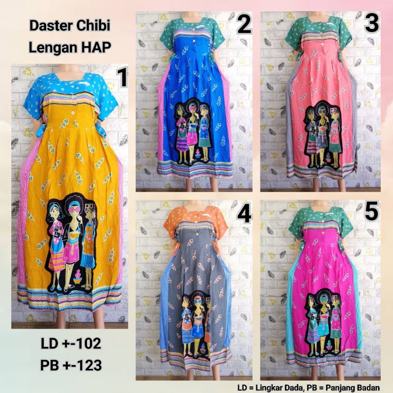 Daster Chibi Lengan HAP BUSUI Friendly BU TEJO 4HT + DMND