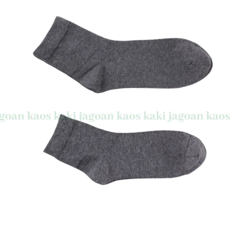 grosir !!! ( 12 &amp; 6 pasang ) kaos kaki pendek 3/4 pria dan wanita polos dewasa random