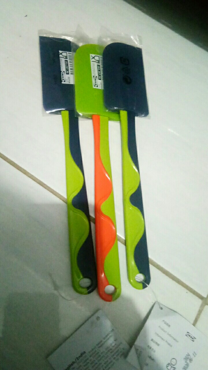 [910] Spatula Karet Silikon Pengaduk Adonan Bpa Free - Spatula Adonan Kue - Spatula Masak