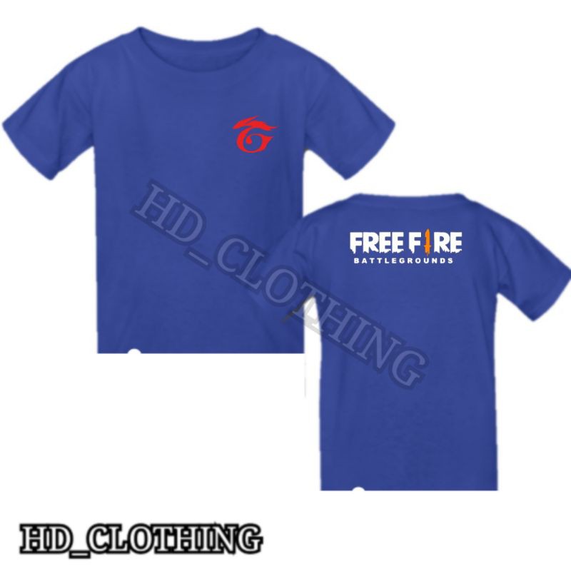 kaos anak 1-10 tahun motif free fire