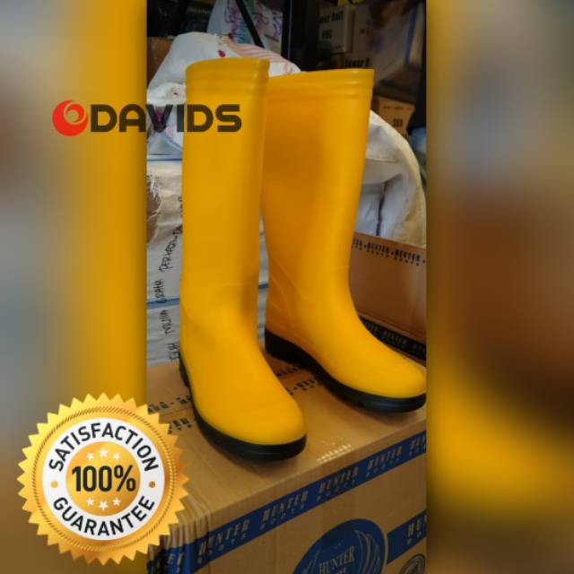 Sepatu boot proyek apd karet kuning panjang