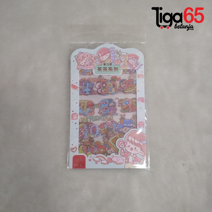 365 Sticker Deco DIY Planner #40619 Fancy Deco Stiker Hias scrapbook Masking Tape Fancy