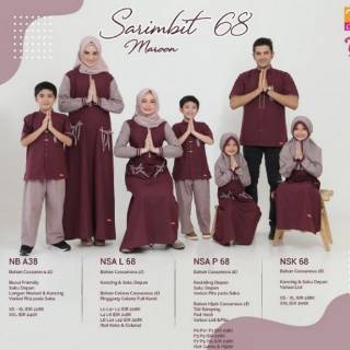 NEW SARIMBIT NIBRAS 68 NIBRAS 2021  BAJU  COUPLE 