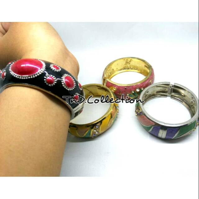 GELANG PESTA INDIA CORAK BATU HALUS MURAH