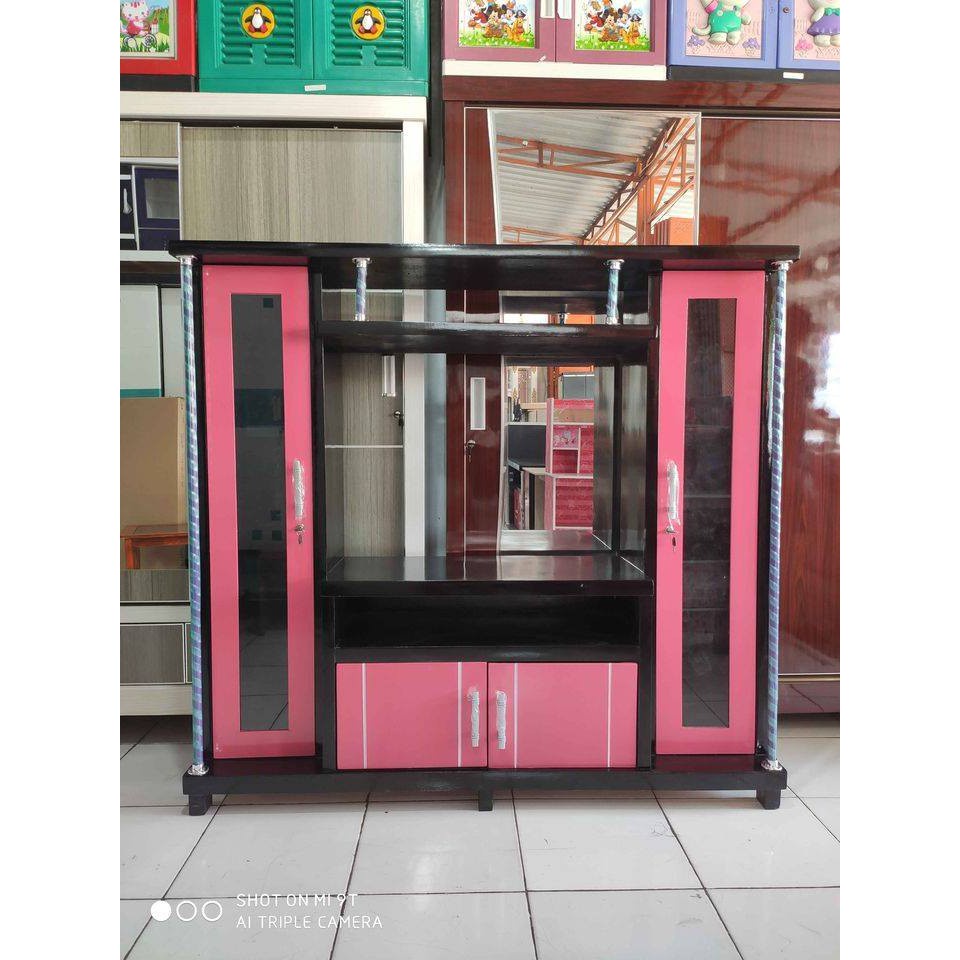 Bufet Tv Avanza / Bufet TV Minimalis Triplek pink / Bufet Avanza Minimalis Pink , Bufet TV 32inc