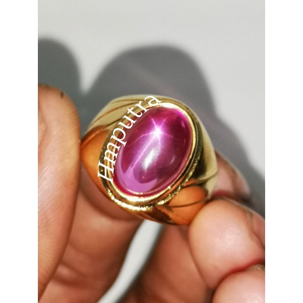 BATU CINCIN PRIA MERAH SIAM ROSE STAR BANGKOK MOSH 9