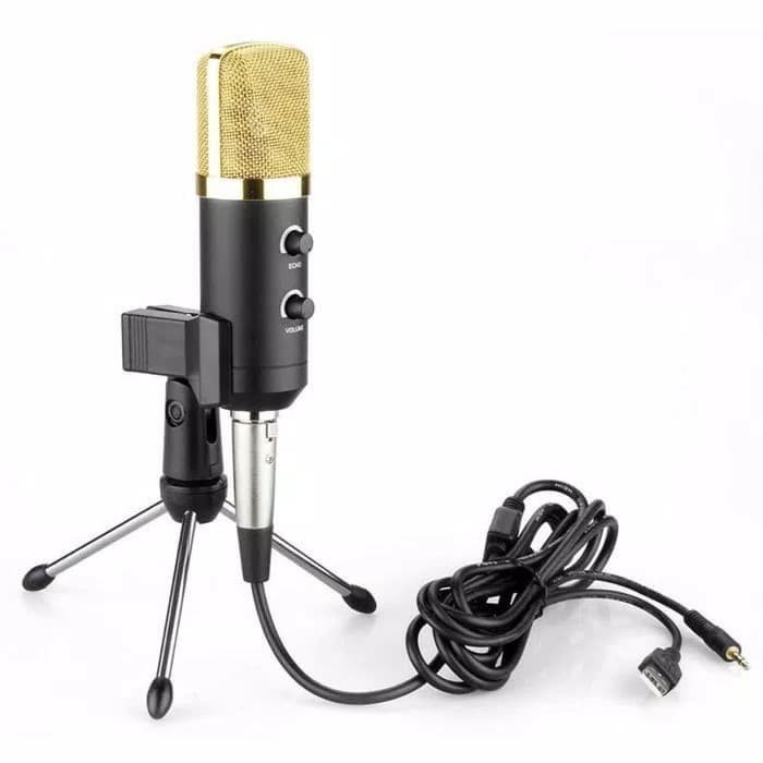 Microphone Condenser USB Konektor Mini Tripod Profesional