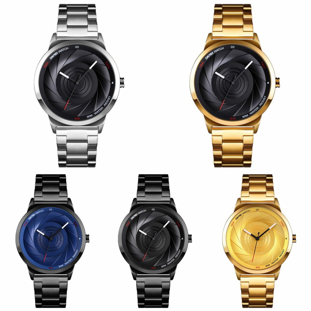 Jam Tangan Pria  skmei 9210  rantai stainless stell water resist original