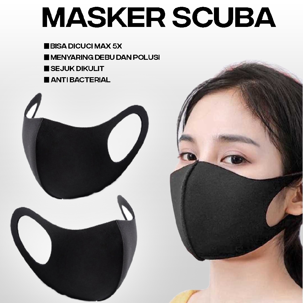 MASKER SCUBA . Masker Korea Masker Kain Premium Bisa Cuci Ulang Masker Motor