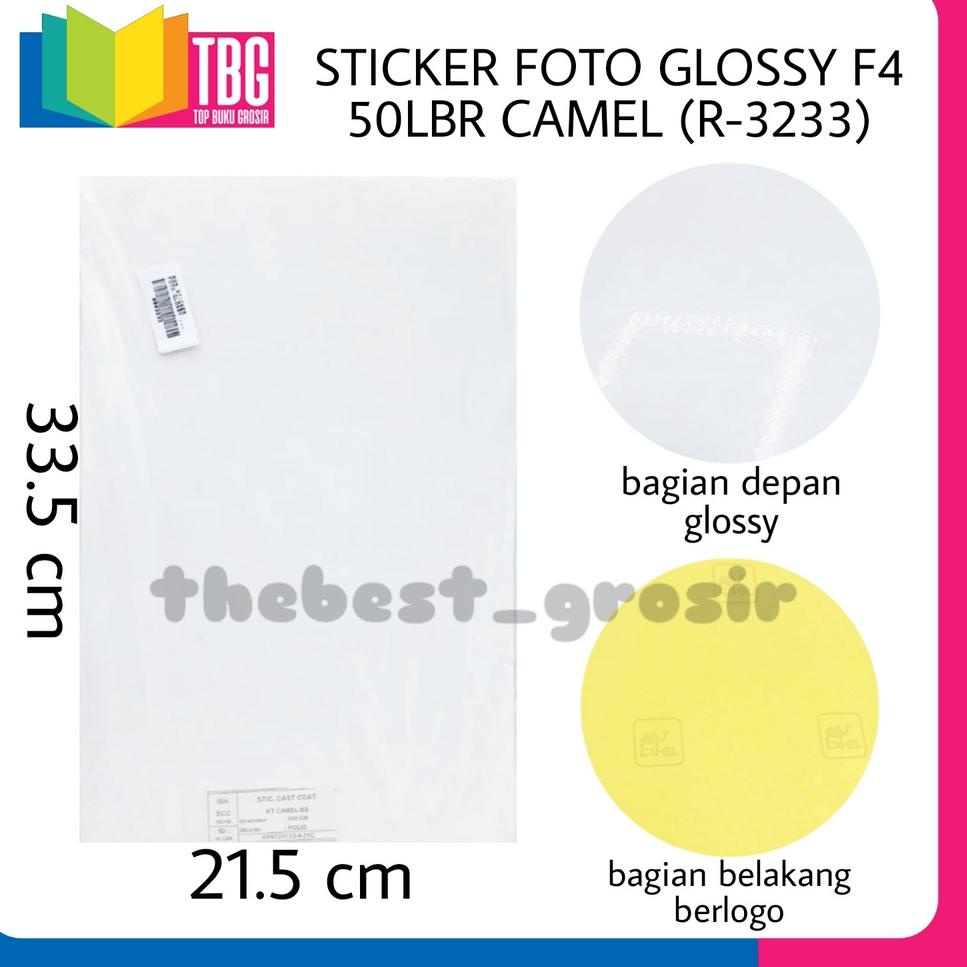

LB136 1 PAK (50 LEMBAR) STICKER FOTO F4 50 LBR CAMEL / KERTAS STICKER / LABEL STICKER kele242