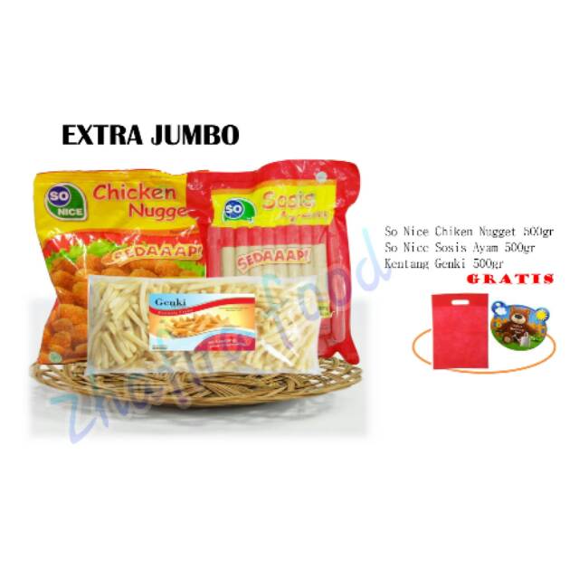 

Paket Nugget So Nice Extra Jumbo