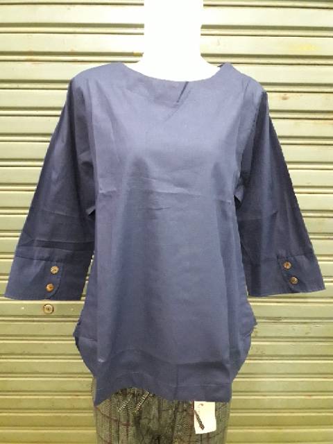 Blouse polos Katun Jepang fit to XL