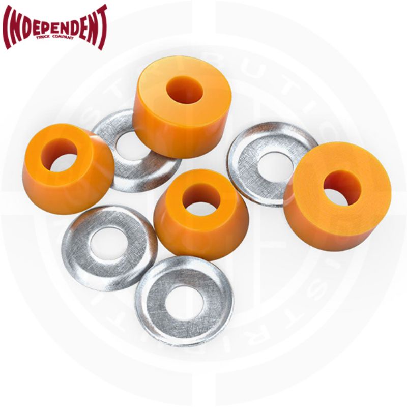 INDEPENDENT Genuine Parts Standard Cylinder Cushions Medium 90A Orange Skateboard (Bushings)