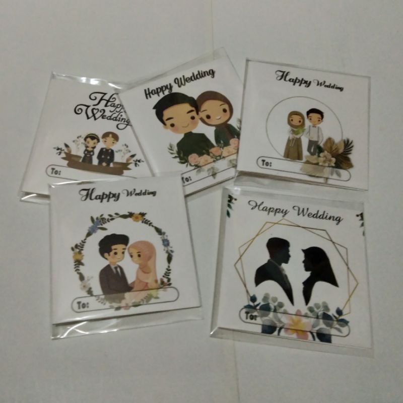 card/ucapan happy wedding