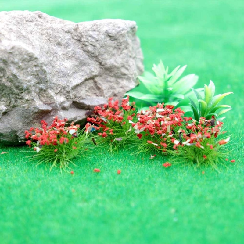 Miniatur Bunga Semak Maket Terrarium Diorama - MNB37