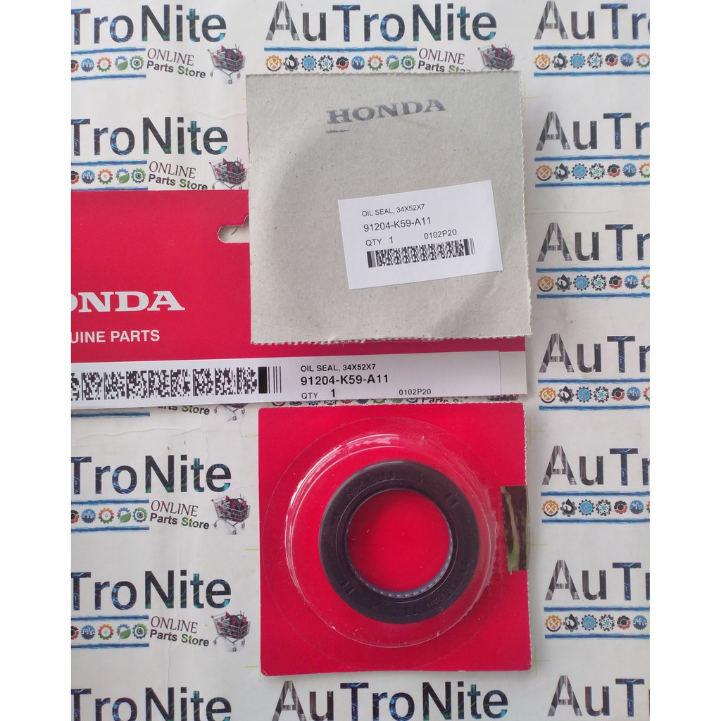 Oil Seal As Roda Belakang 34x52x7 91204-K59-A11 Original Honda Air Blade PCX Vario SH Giorno 125 ADV