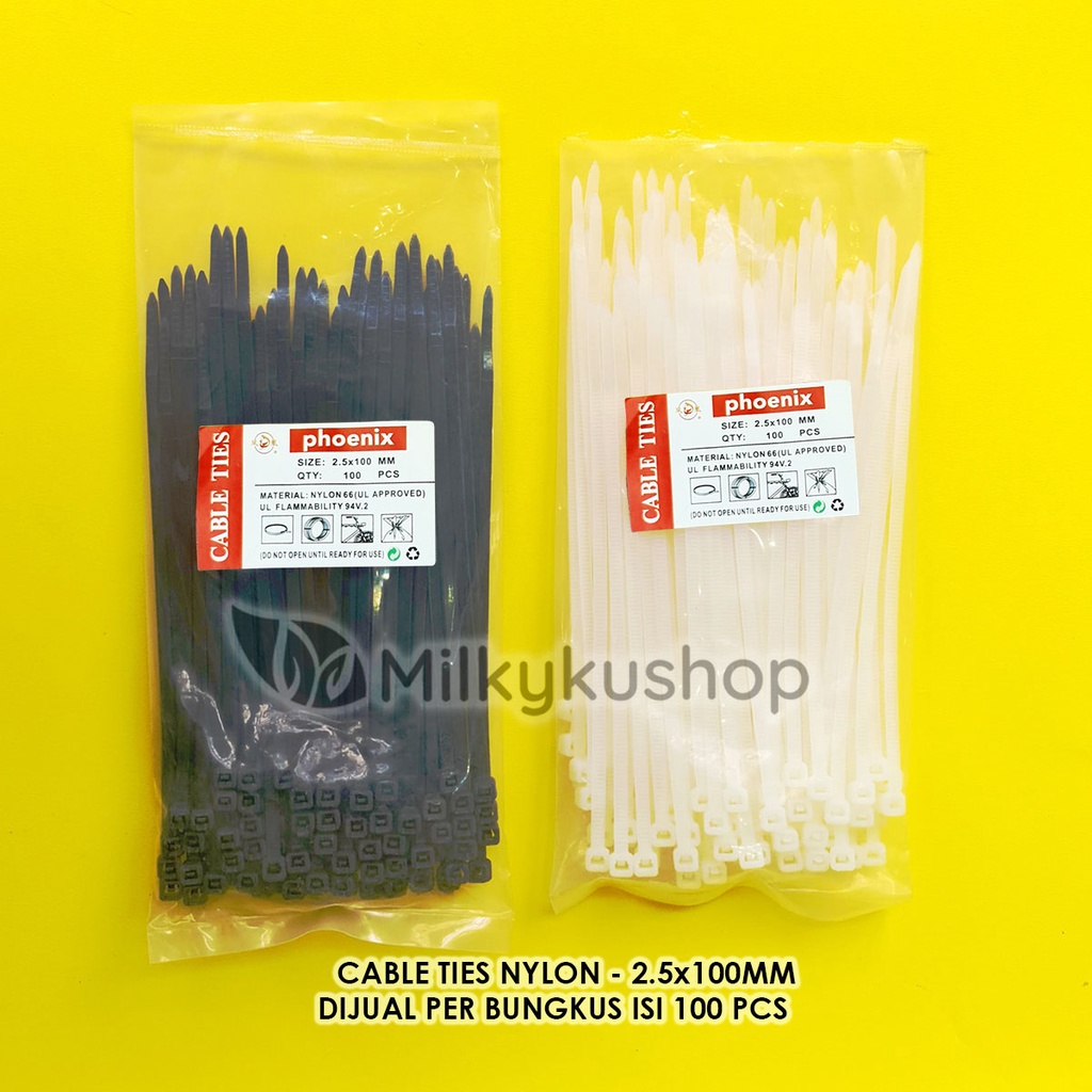 CABLE TIES NYLON SUPER 2.5 X 100 MM KABEL TIS