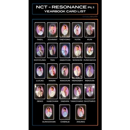 YEARBOOK/YB AC Johnny Yuta Kun Winwin Jungwoo Jisung Taeil