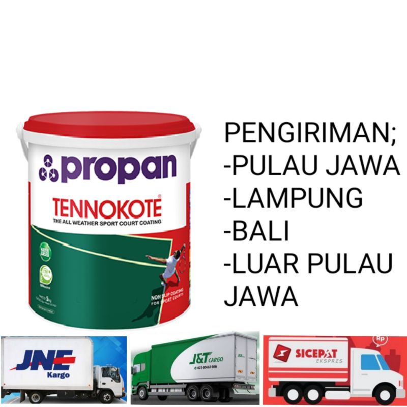 Jual Propan Tennokote Cat Lapangan Cat Lantai Beton Dan Aspal Anti Slip Anti Licin 5kg Kargo 1048