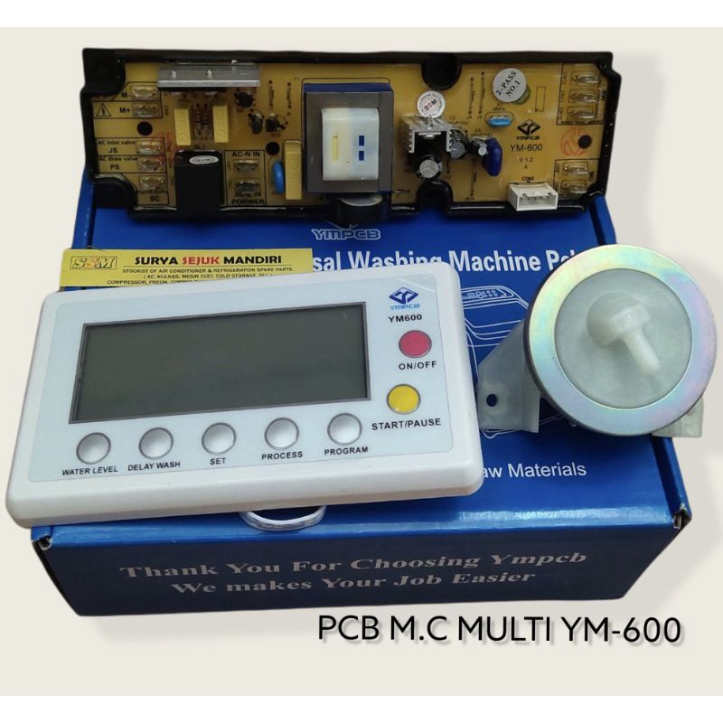 pcb modul mesin cuci top loading multi model layar ym-600