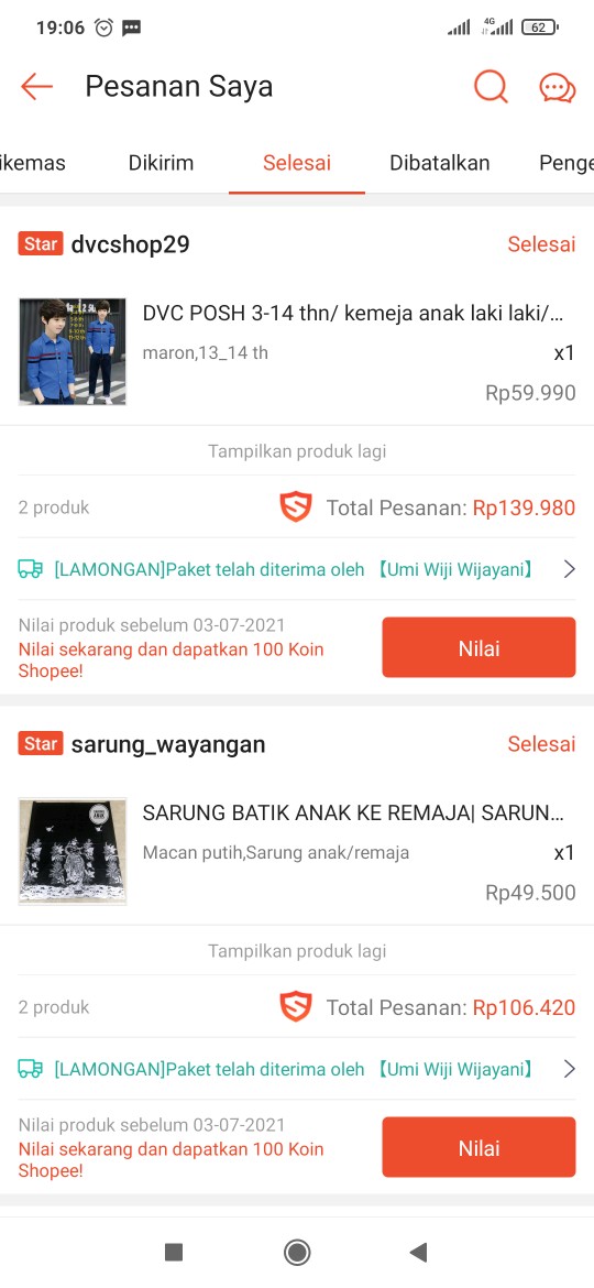 Sarung Batik Anak Ke Remaja| Sarung Motif Wayang/sarung Gus Azmi