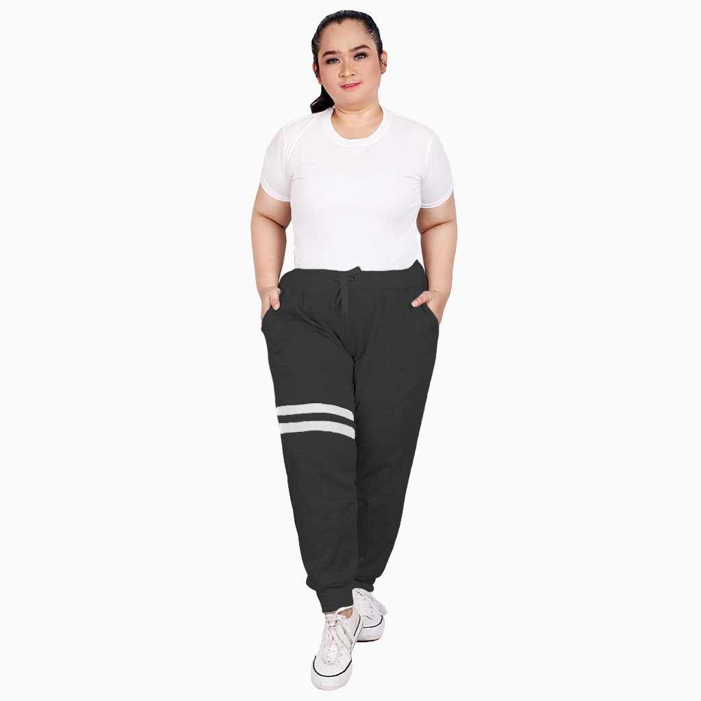 Celana Jogger Training wanita BIG SIZE terbaru - XSHOP Kevilia Jumbo