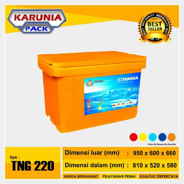 Cooler Box Tanaga 220liter | Cooler box ice TNG 220L