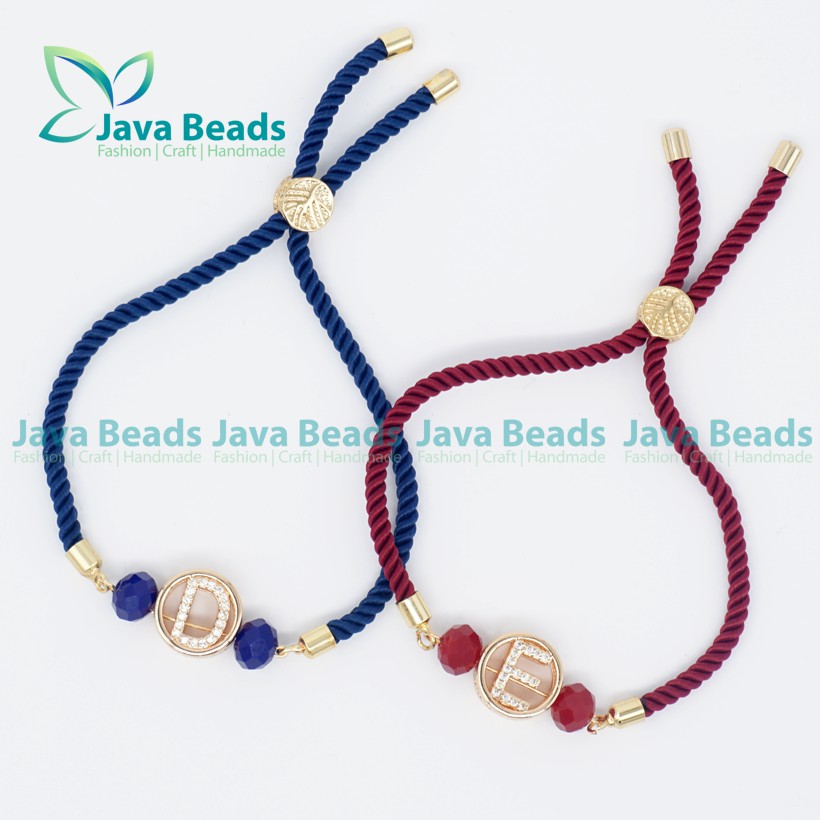 Gelang Tali Serut Pandoraa Huruf Gelang Inisial Huruf