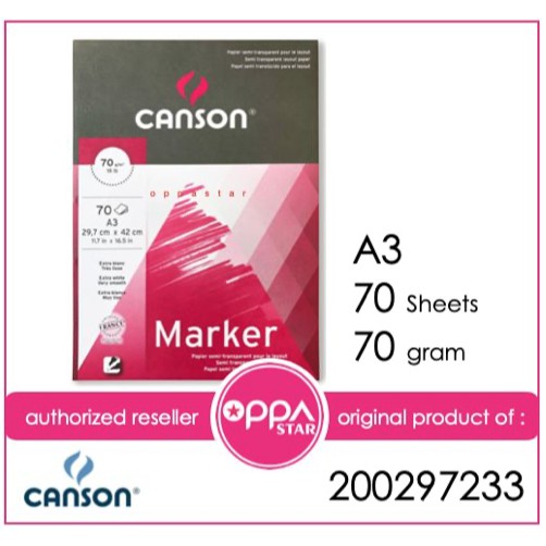 

Canson Marker Layout pad A3 200297233 - Kertas Gambar Sktesa