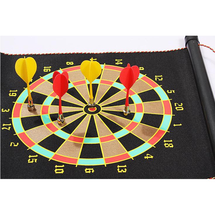 Magnetic Dart Game 15&quot; + 6 magnet arrow Bolak balik depan belakang