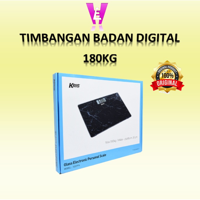 TIMBANGAN BADAN 180KG / DIGITAL PERSONAL SCALE / KRIS TIMBANGAN BADAN S876