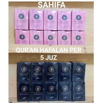 Al Quran Hafalan Mujazza Per 5 Juz / QURAN SAKU HAFALAN BERJILID PER 5 JUZ BOX SAHIFA