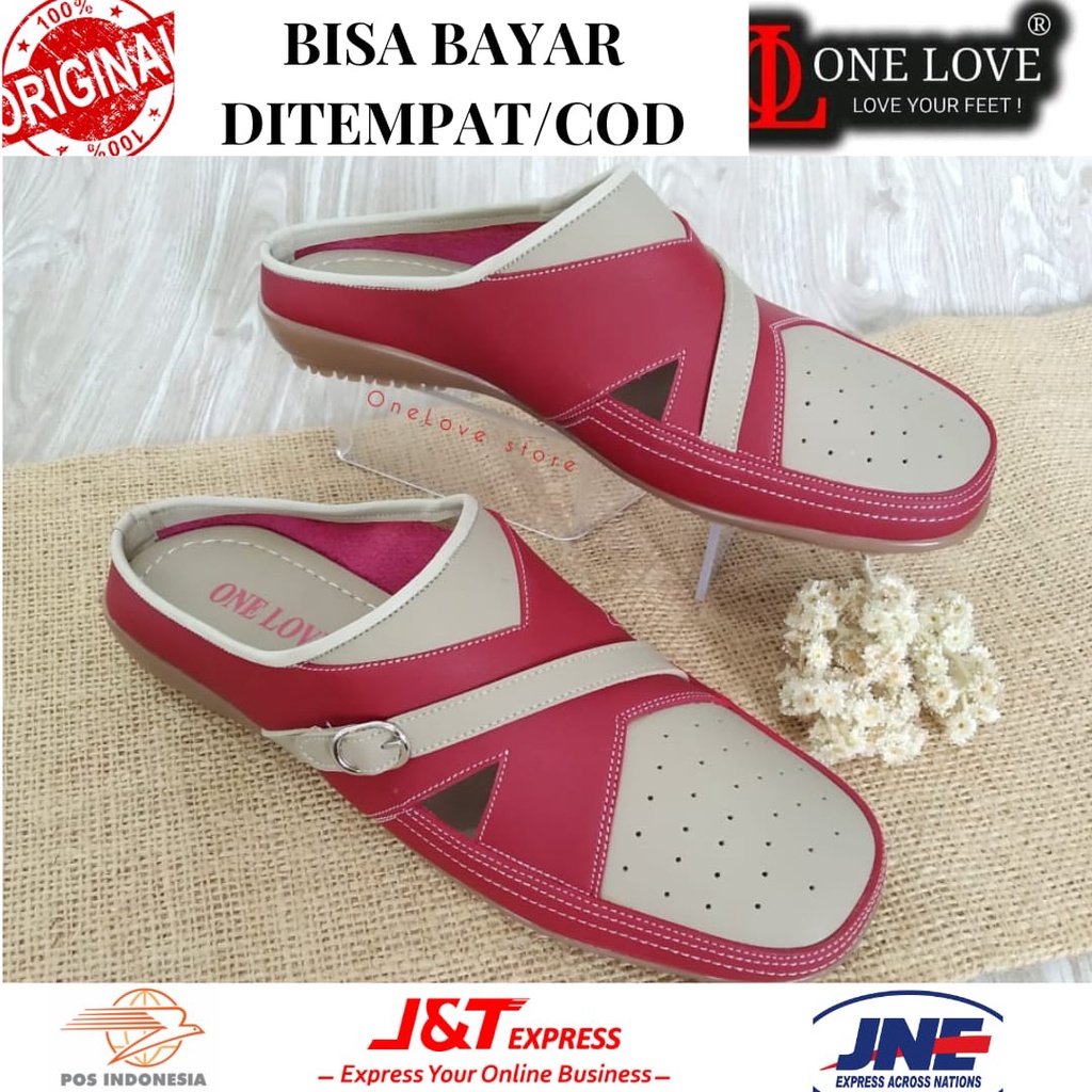 Sandal Wanita Flat Murah Promo Sendal Flat Bustong Original Kulit Flat Sandal One Love