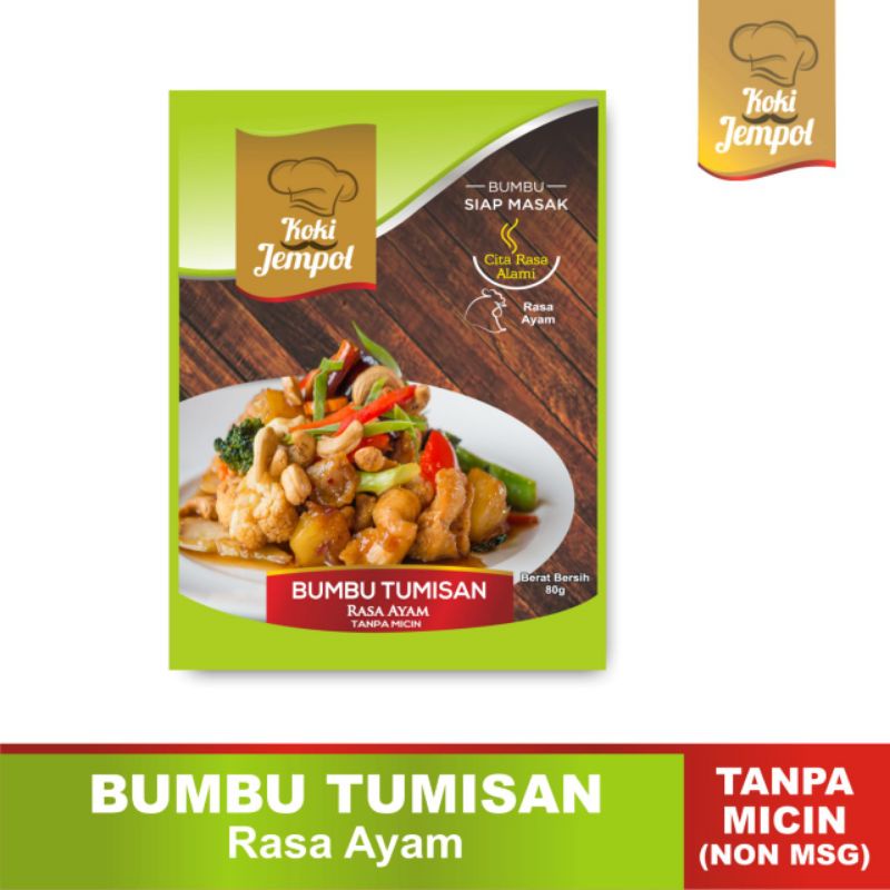 

Koki Jempol Bumbu Tumisan Rasa Ayam NON MSG/tanpa micin