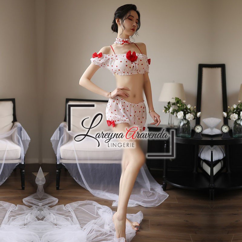 Set Lingerie + Celana Pendek Seksi Model Sexy Sweety LG261