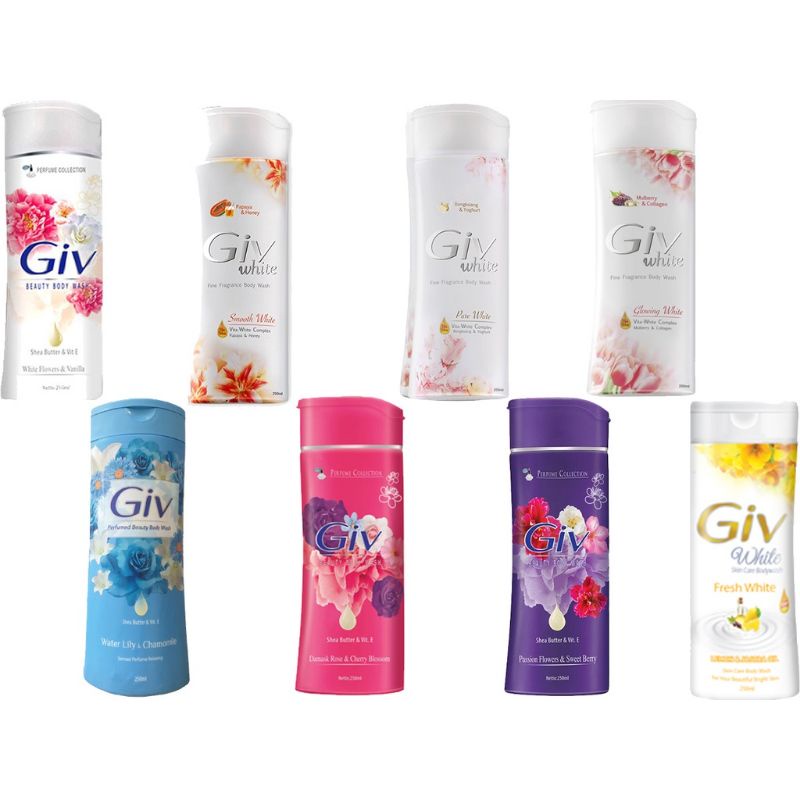 GIV BODYWASH 250ML/SABUN CAIR GIV BOTOL