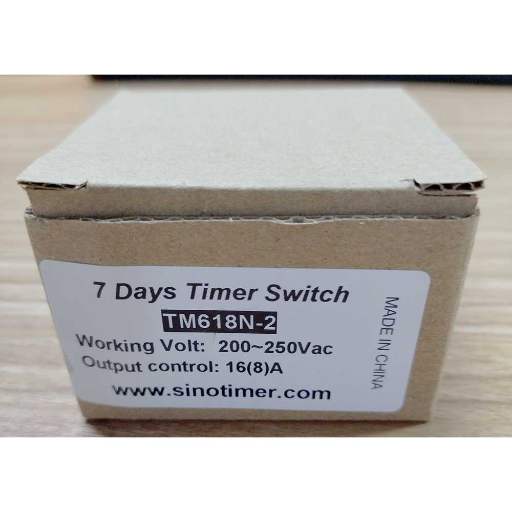 Sinotimer Programmable Timer Switch Relay 220V AC / Relay Otomatis Listrik Rumah Kantor / Saklar Timer Lampu Rumah 24 Jam / Timer Listrik Digital Mesin Cuci Listrik Ac Lampu / Saklar Timer Otomatis Listrik Tempel Tembok / Relay Stopkontak Timer Murah Ori