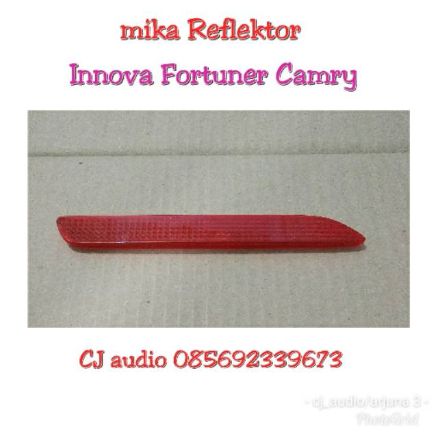 Mika lampu reflektor reflector bumper belakang Innova Fortuner Camry