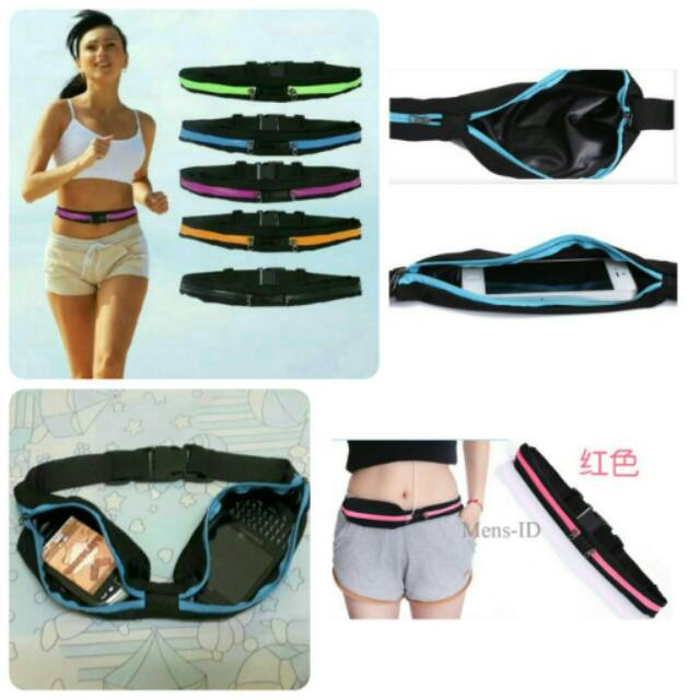 TAS PINGGANG FLEKSIBLE - TAS OLAHRAGA LARI BERSEPEDA - SPORT WAIST BELT BISA MUAT BANYAK BARANG