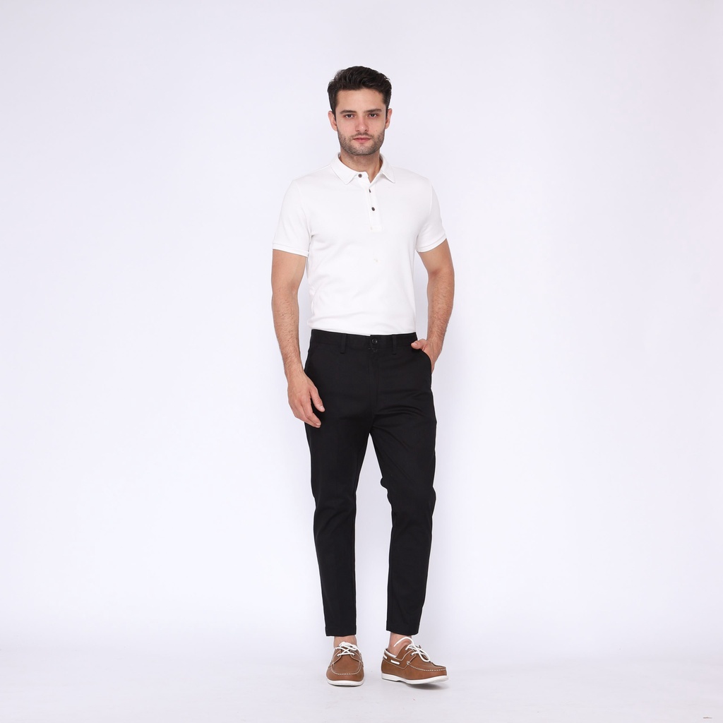 Celana panjang chino pria dewasa celana cino panjang crocodile slimfit melar 27-38 crem hitam moca abu