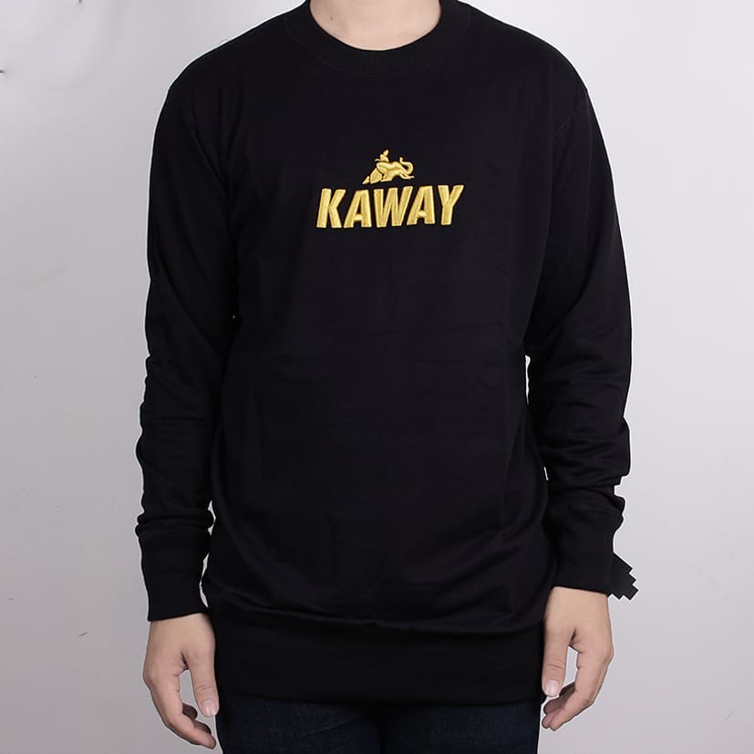 Kaway Sweater Pullover Hoodie PLANKGOLD BLACK