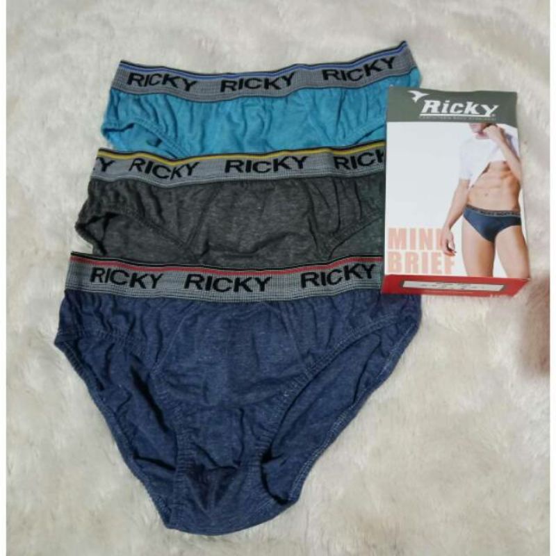 Celana Dalam Pria Ricky - RMG06 - 3 Pcs - Mini Brief Multicolour